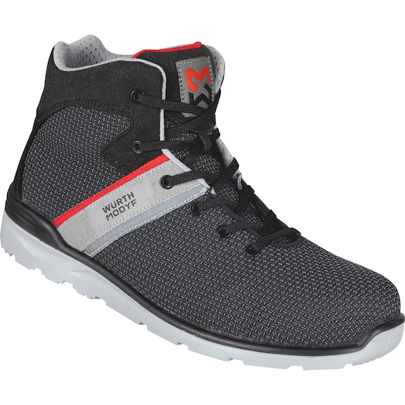 Кросівки захисні Wurth Cetus S3 високі пластикові шкарпетки чорні розмір 43 Modyf