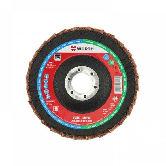 Шлифовальный флисовый диск с сегментами - фото №1