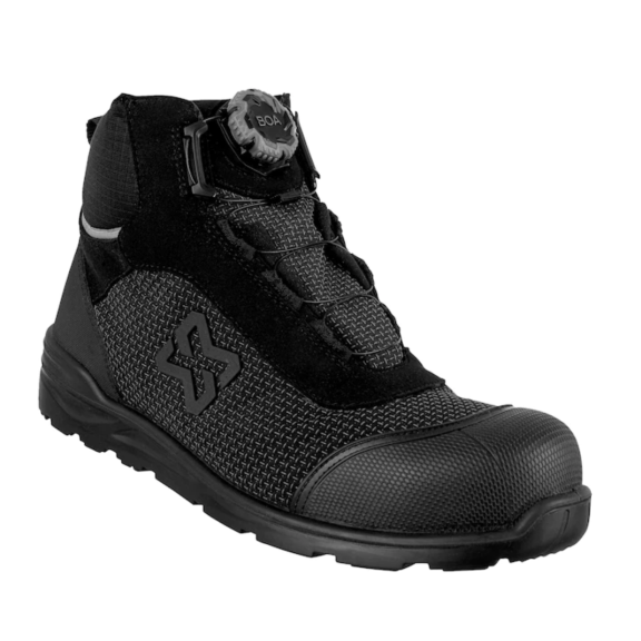 Ботинки защитные CETUS BOA, S3L ESD, высокие, композитный носок, черные, пара, р.36 - фото №1