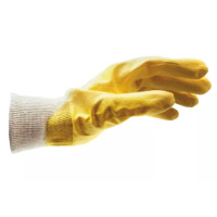 Перчатки защитные NITRILE ECO WHITE/YELLOW