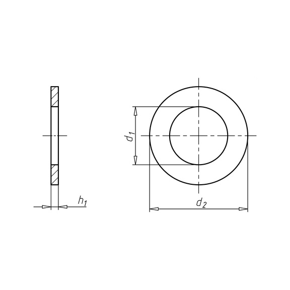 Плоская шайба для шестигранных болтов и гаек Wurth A Ø10,5 мм - фото №2