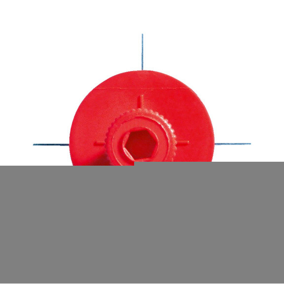 Адаптер красный прямоугольный 16×32 мм для выпрямления вмятин с угловыми контурами. - фото №2