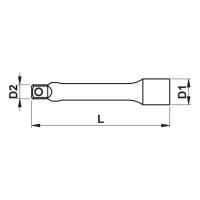 Подовжувач Wurth 1/2" 457мм - фото №2