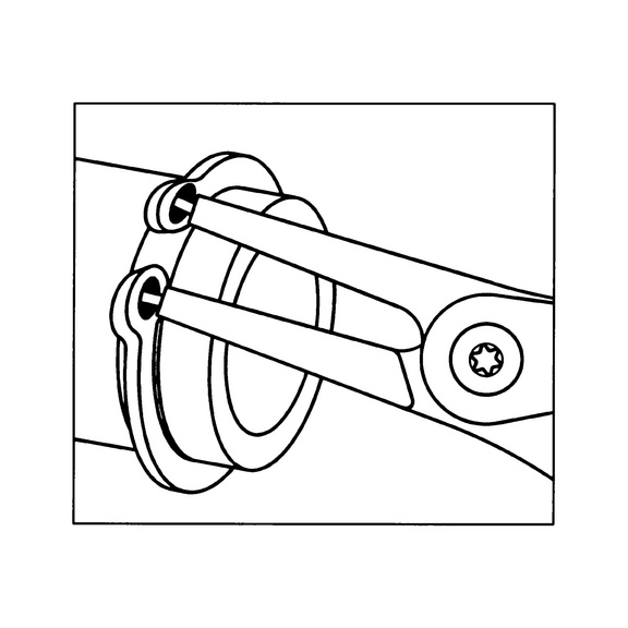 Съемник стопорных колец Wurth для валов тип B 3-10мм - фото №3