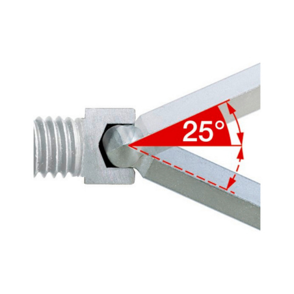 Ключ шестигранный Г-образный, ZEBRA®, 2.5x20x111мм - фото №2