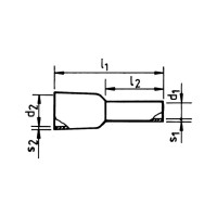 Обжимний наконечник для проводів, ізольований, червоний, 1,0X8,0 - фото №2