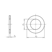 Плоская шайба для шестигранных болтов и гаек Wurth А TZN Ø10,5 мм - фото №2