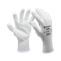 Перчатки защитные с полиуретановым покрытием White PU, пара, размер 11 - фото №2
