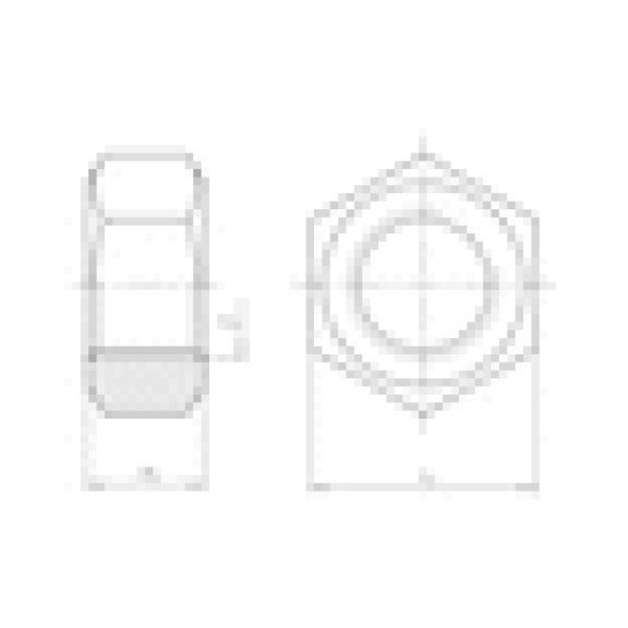 Гайка шестигранна ISO4032 - 8 (A2K) - SW8, M5 - фото №4