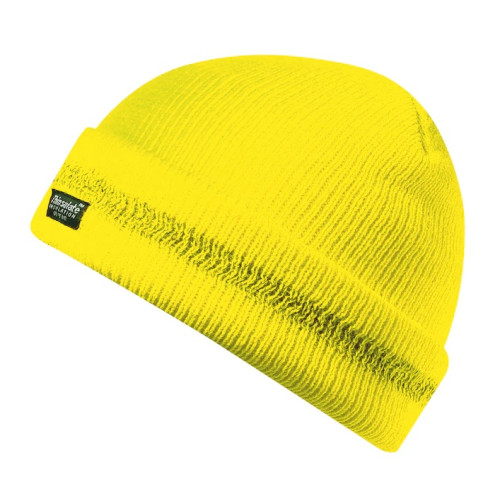 Вязаная шапка THINSULATE ярко желтая MODYF - фото №1