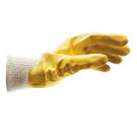 Перчатки защитные нитриловые желтые, Red Line