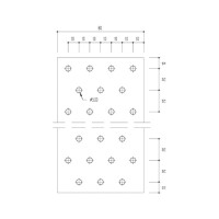 Пластина перфорована (HDG), 80х200х2,0 {арт. 0681080200} - фото №4