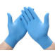 Нітрилові одноразові рукавиці блакитні без пудри розмір 9(L) - фото №1
