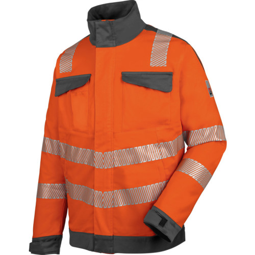 Куртка робоча NEON сигнальна зі світловідбиваючими смугами оранжева MODYF - фото №1