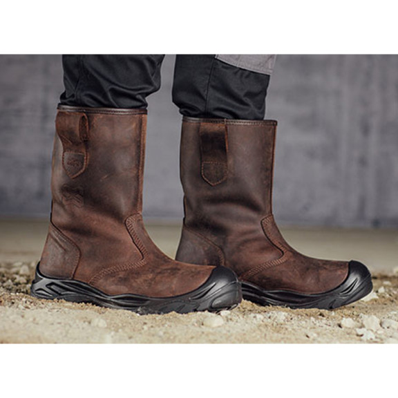 Ботинки защитные зимние XORION высокие S3 ESD композитный коричневый носок размер 41 MODYF - фото №3