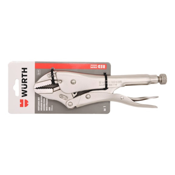 Клещи зажимные, прямые, хром-ванадий, 185 mm