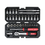 Набір інструм. з тріскачкою, 1/4 дюйма, 32 шт., RED STRIPE