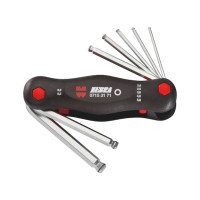 Набор ключей Г-образных HEX с шариком, в усиленном корпусе, 7 шт., ZEBRA