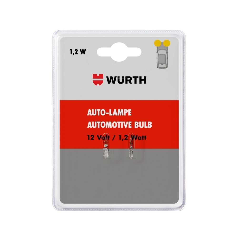 Лампа розжарювання W1,2W-(W2X4,6D)-12V-1,2W, 2 шт. в блістері {арт. 07209601}