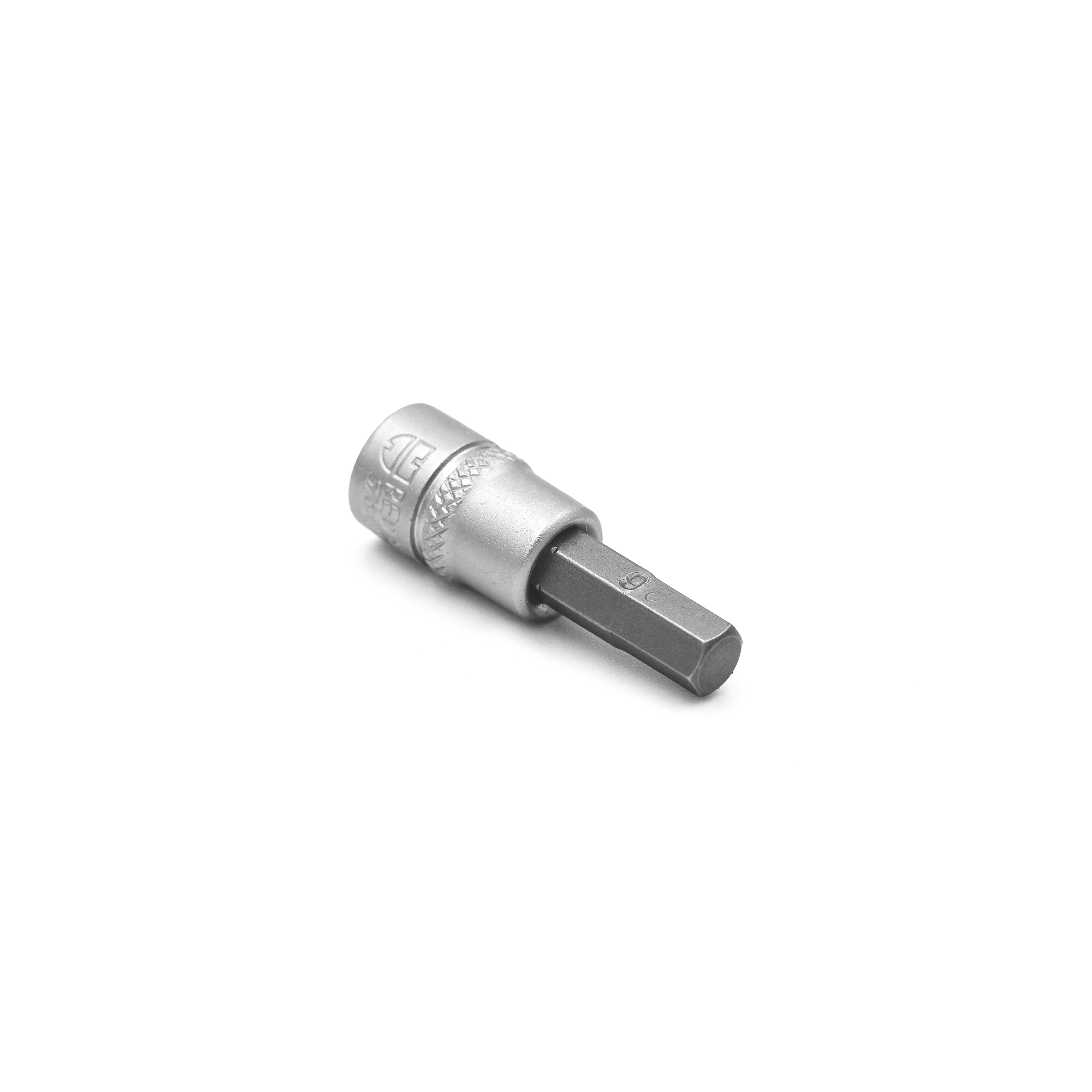 Головка торцева, 1/4IN, з насадкою HEX6, RED STRIPE