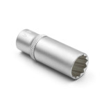 Головка торцева 1/4 дюйма, 12-гр., подовжена, RED STRIPE