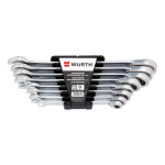 Ассорт. комбинированных ключей-трещоток, 8 шт.