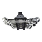 Набор комбинированных ключей с трещоткой, гибкий, 9 шт.