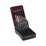 Набор сверел и метчиков, глух. отв. по н/ж стали, зелен, 14 шт. ZEBRA