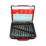 Набор сверел HSS TiN DIN388, тип RN, 155 шт.