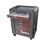 Тележка PLUS 8.4 с инструментами, 242 шт., RED STRIPE