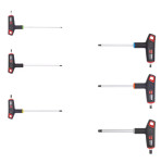 Набір викруток з Т-подіб. рукояткою 2К, 6-гр з кулькою, 6 шт., ZEBRA