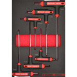 Набор отверток с Т-образной ручкой HEX 4.4.1, 6 шт. RED STRIPE