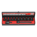 Набор ударных головок HEX 1/2", 12 шт.