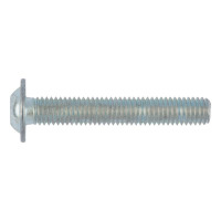 Гвинт з плоскою напівкруглою головкою, буртиком і внутрішнім шестигранником