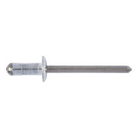 Вытяжная заклепка с цилиндрическим бортиком, 3.2x8