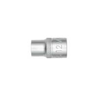 Головка торцевая шестигранная, 1/2IN, короткая, SW12, RED STRIPE