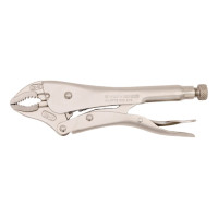 Кліщі затискні, напівкруглі, хром-ванадій, 185 mm