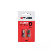 Біта PH3 1/4" 25 мм HEX 2шт. в блістері