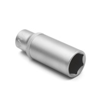 Головка торцевая шестигранная, 3/8IN, удлиненная SW17, RED STRIPE