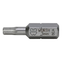 Біта WURTH із внутрішньою шестигранною головкою C 6.3 SW3 1/4" 25мм