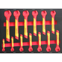 Набір ключів накидних односторонніх VDE, в ложементі, 13 шт.