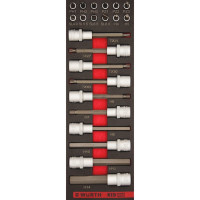Набір біт 1/4IN+10 mm в ложементі, 22 шт.
