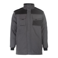 Куртка робоча зимова THUNDER, сіро-чорна, розмір M