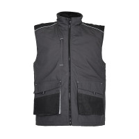 Жилет рабочий зимний VIKING, серо-черный, размер L
