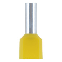 Наконечник трубчастий ізольований DUO, жовтий 6,0x14,0 мм
