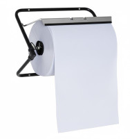 Тримач для очисного паперу, настінний, чорний