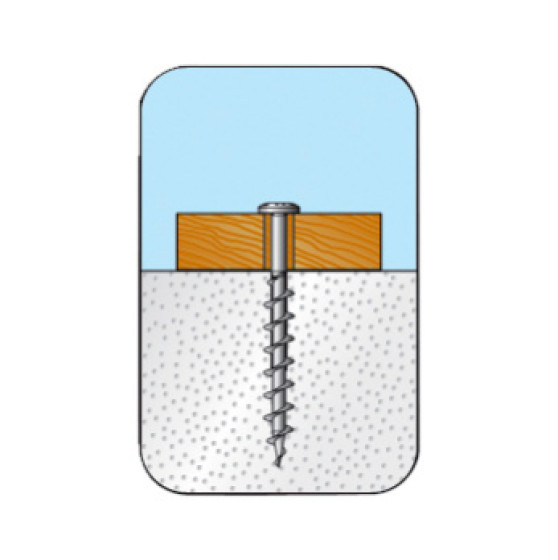 Aerated concrete screw, W-PS
