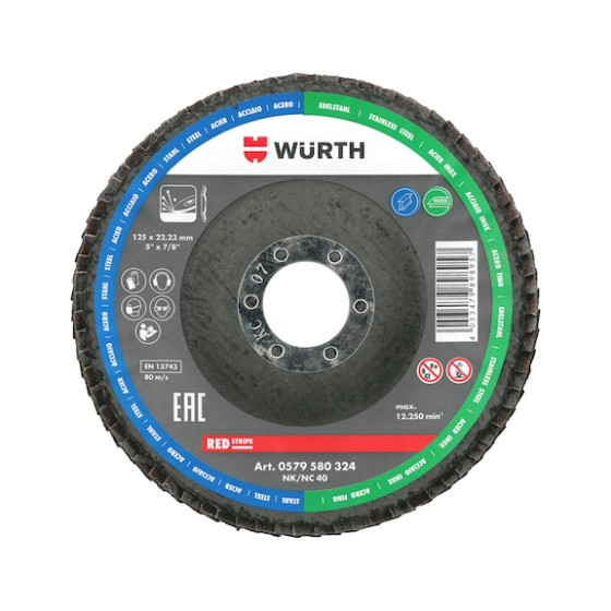 Диск лепестковый, G120, RED LINE