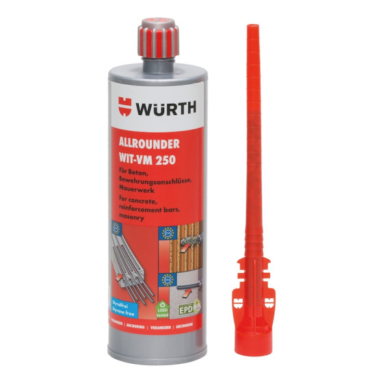 Анкер химический WIT-VM 250 420мл + 1 смеситель Fill & Clean