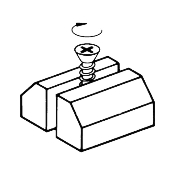 WÜPOFAST ® , блакитне цинкування Гвинт самонарізний для ДСП